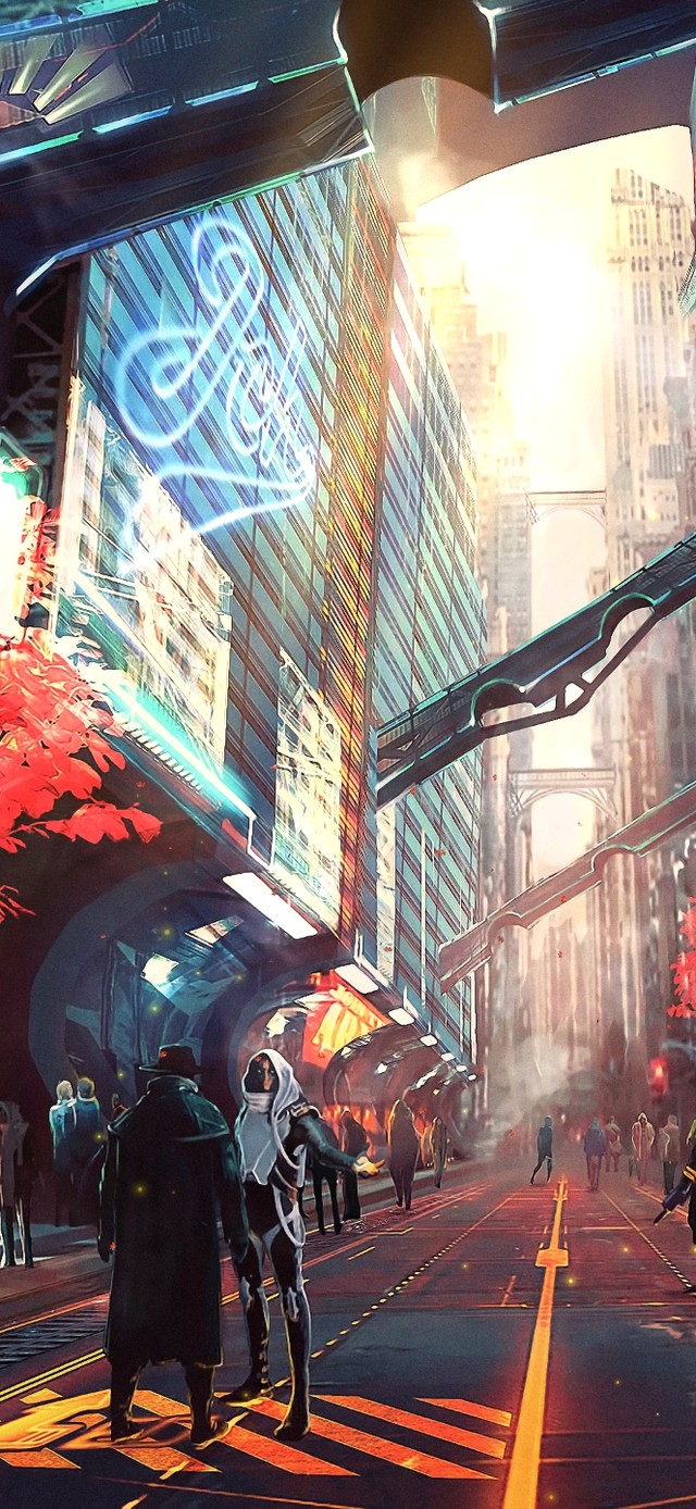 赛博朋克商业街