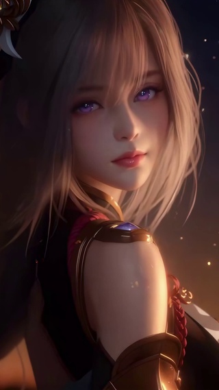 星空CG少女申鹤