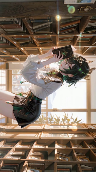 暖阳图书馆少女奈芙尔