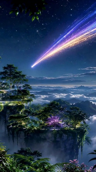 梦幻星空云海