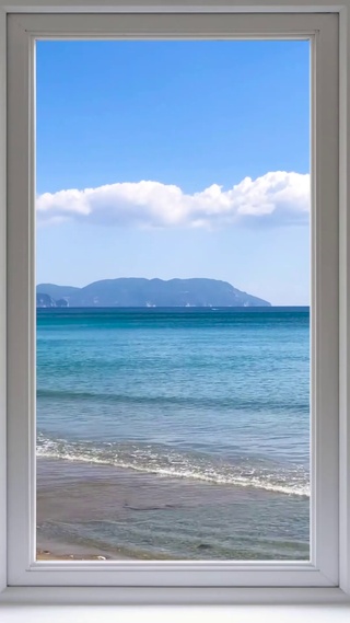 4K窗外的大海