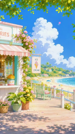 治愈海边清新杂货店
