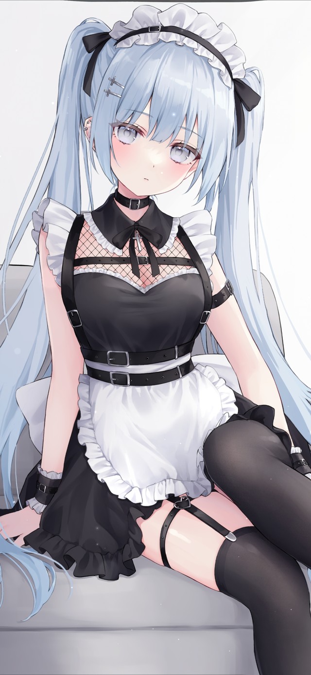 4K清纯可爱黑丝女仆少女