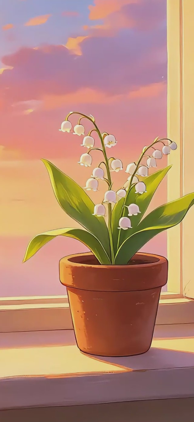 夕阳铃兰花
