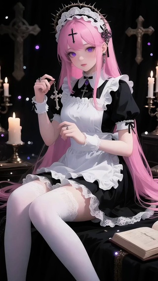 粉发女修高清