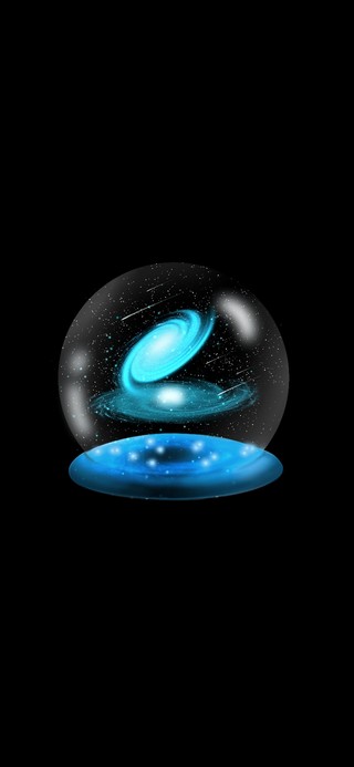 浪漫星辰星云流星 水晶球