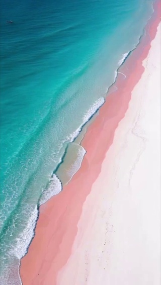 粉色海滩