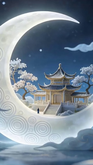 古风夜景