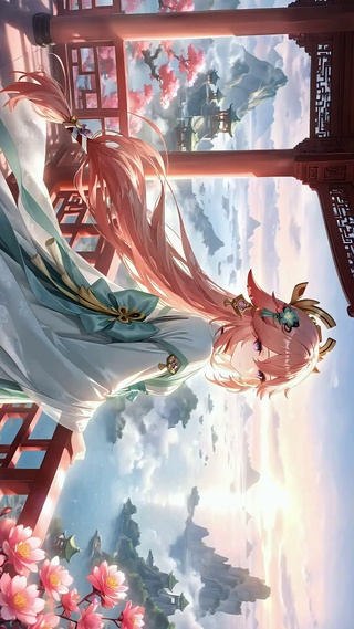 八重神子丨高阁眺海丨