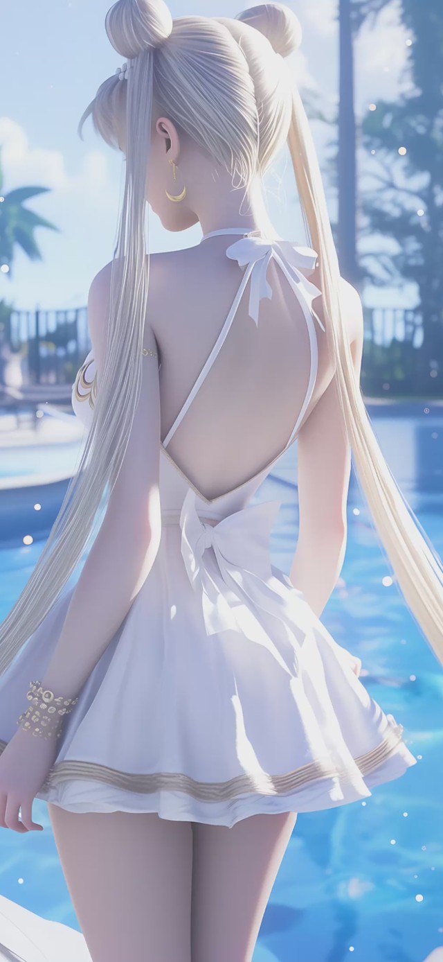 【原创】泳池边治愈美少女战士