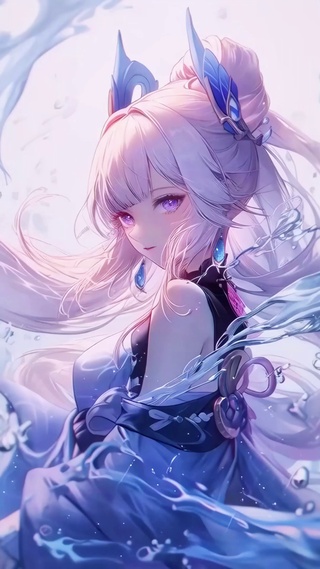 水蓝少女