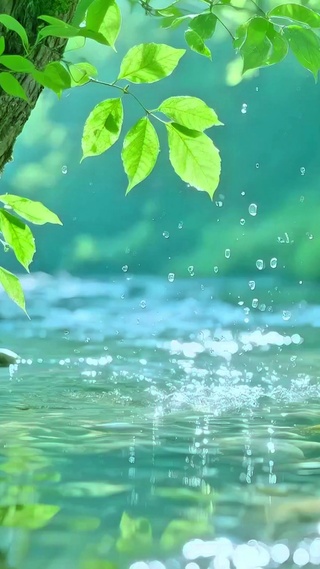 山间小溪4K