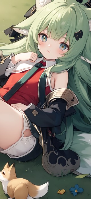 萌系可爱狐耳女孩