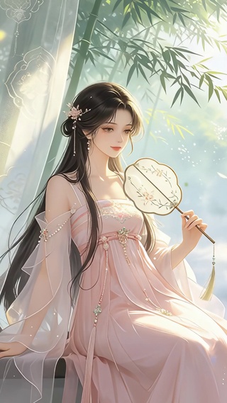 小清新古风美女