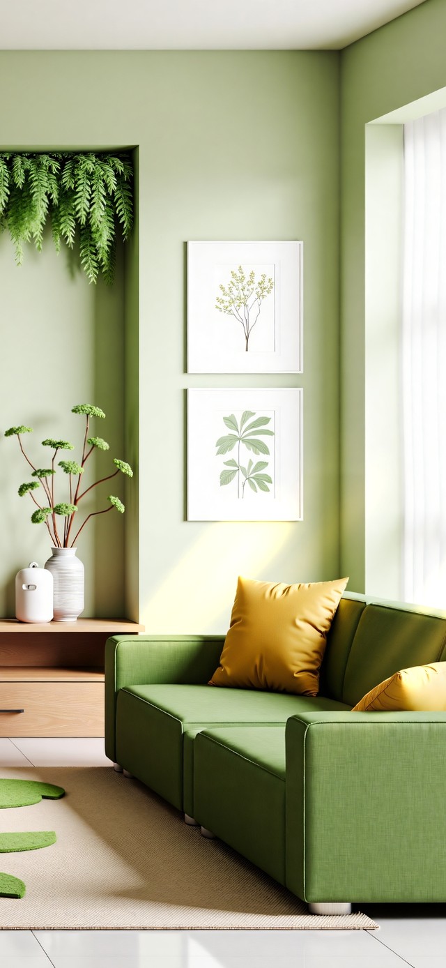 绿色森系摸鱼小电视