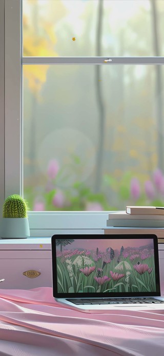护眼绿景