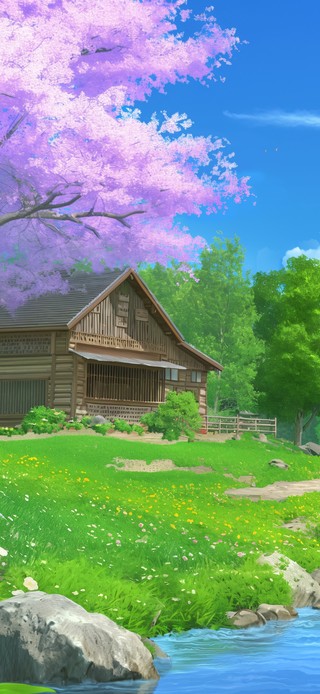 护眼 治愈山中小屋