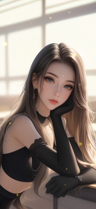 眼中仿佛有千山万水，深邃且辽阔