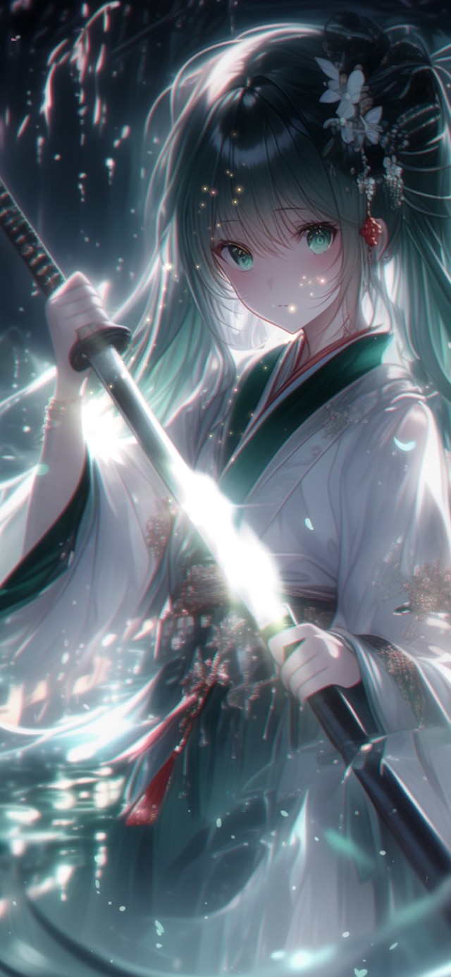 雪墨壁纸丨初音未来丨仗剑天涯丨