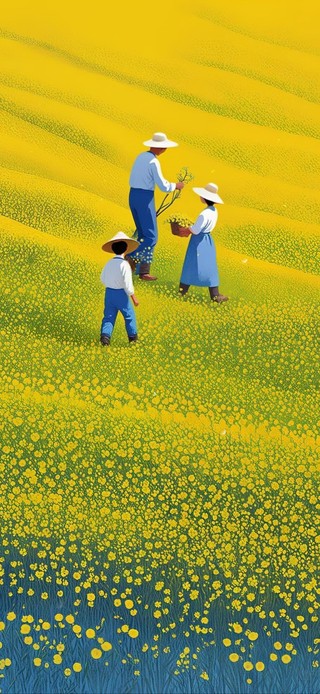 春日油菜花田时光