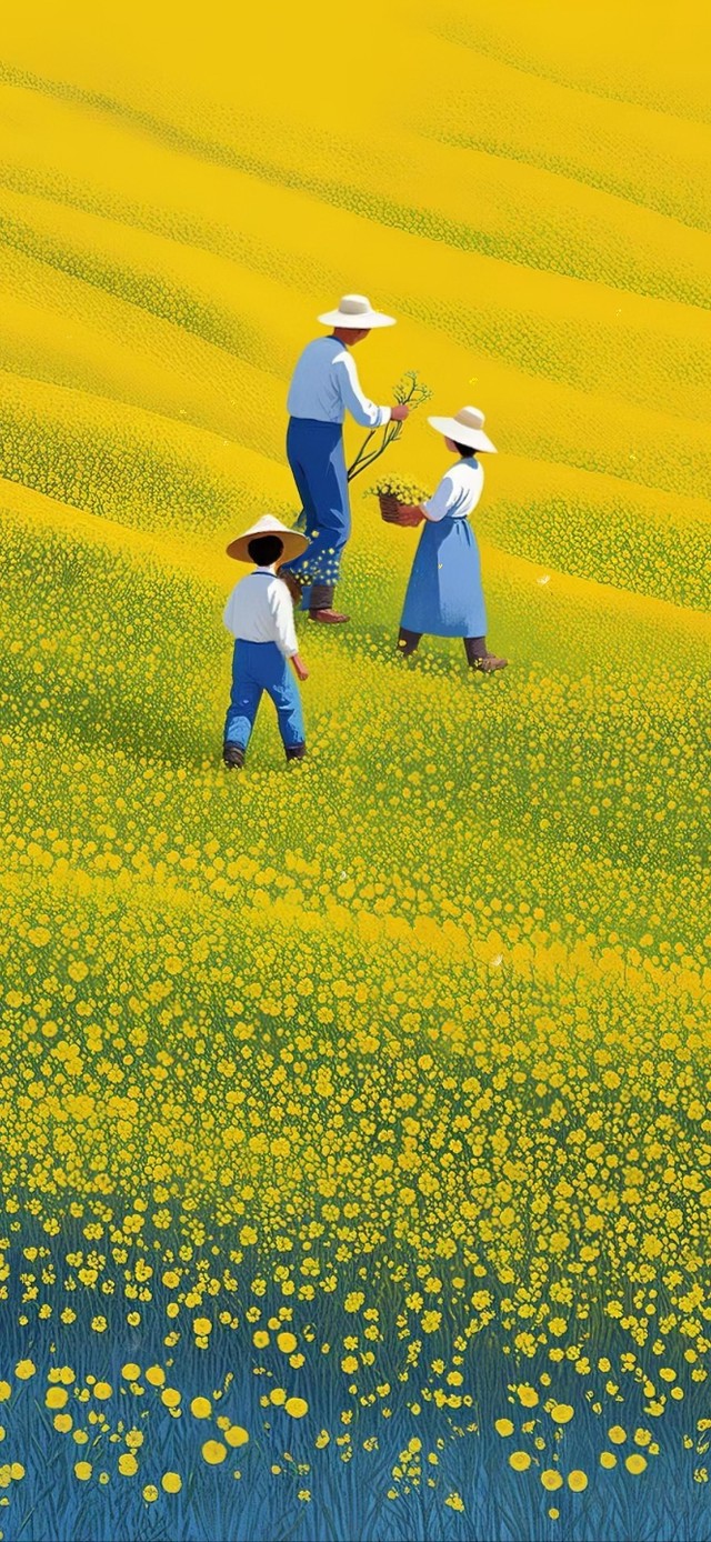 春日油菜花田时光