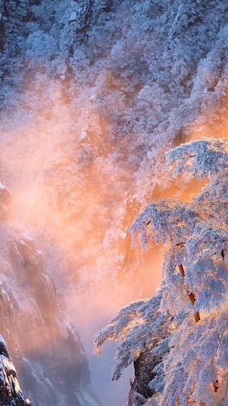 雾凇雪景 人间仙境