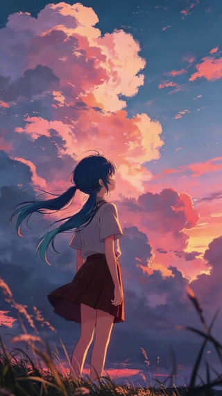治愈晚霞壁纸