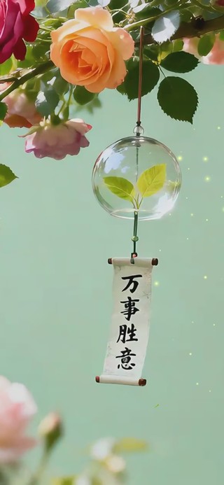 护眼鲜花风铃