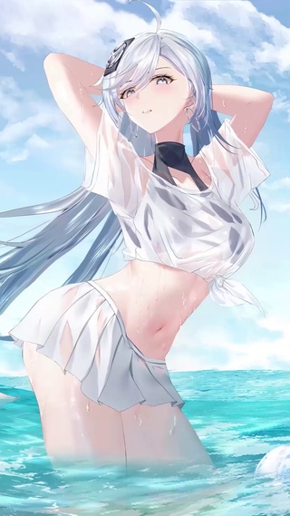 海边比基尼美女