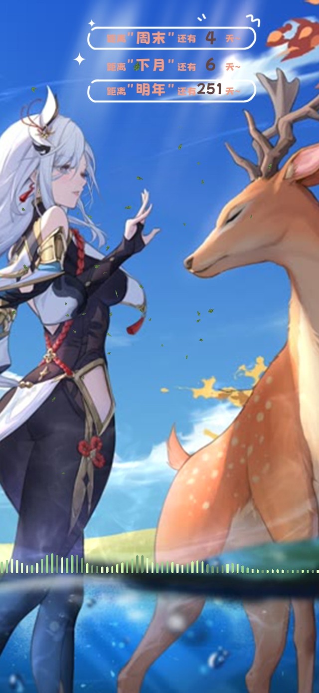 4k 女神与仙鹿