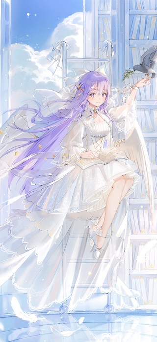 静谧书屋天使少女