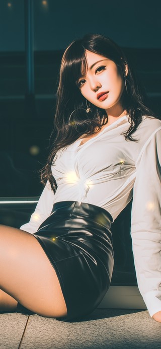 她的美像风翻过白纸