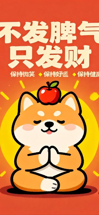 不发脾气只发财