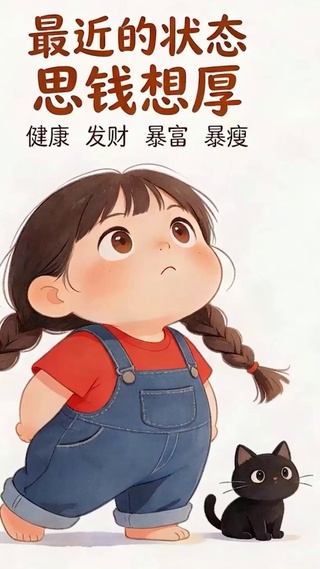 可爱女孩与猫咪