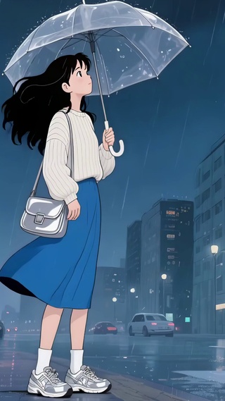 都市雨夜女孩