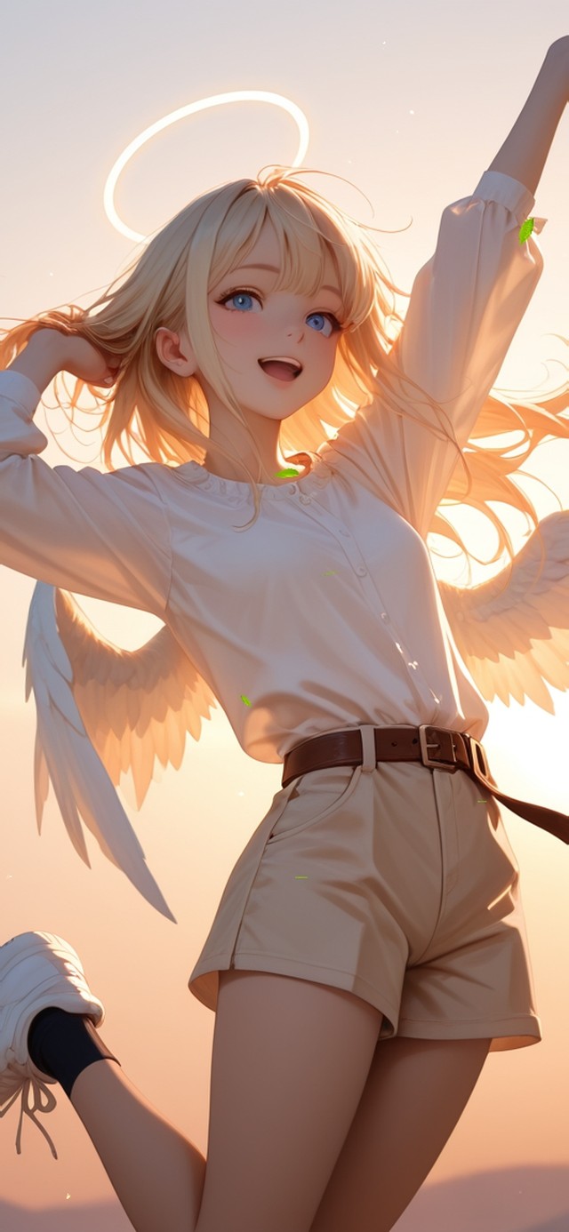 唯美金发少女