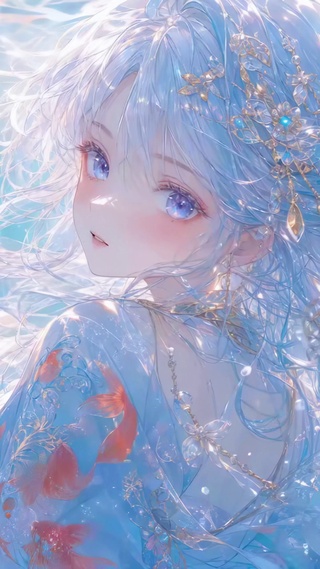 少女与金鱼