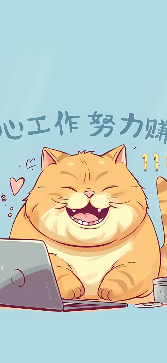 开心工作努力赚钱