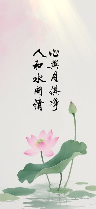 心与月俱净～人和水同清