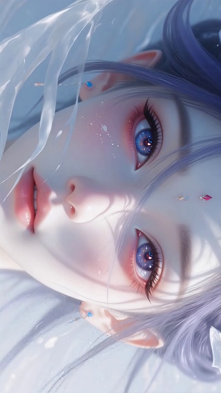 国风古韵少女特写