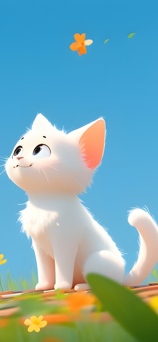 屋顶上的小猫咪