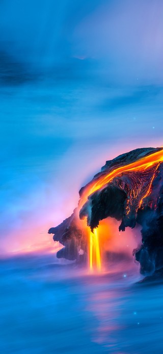 唯美火山岩浆