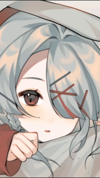 被窝里的少女