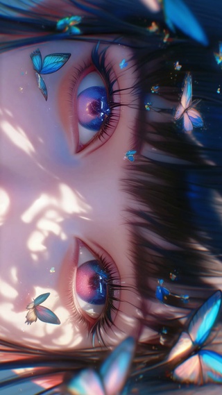 眼睛里有星在闪