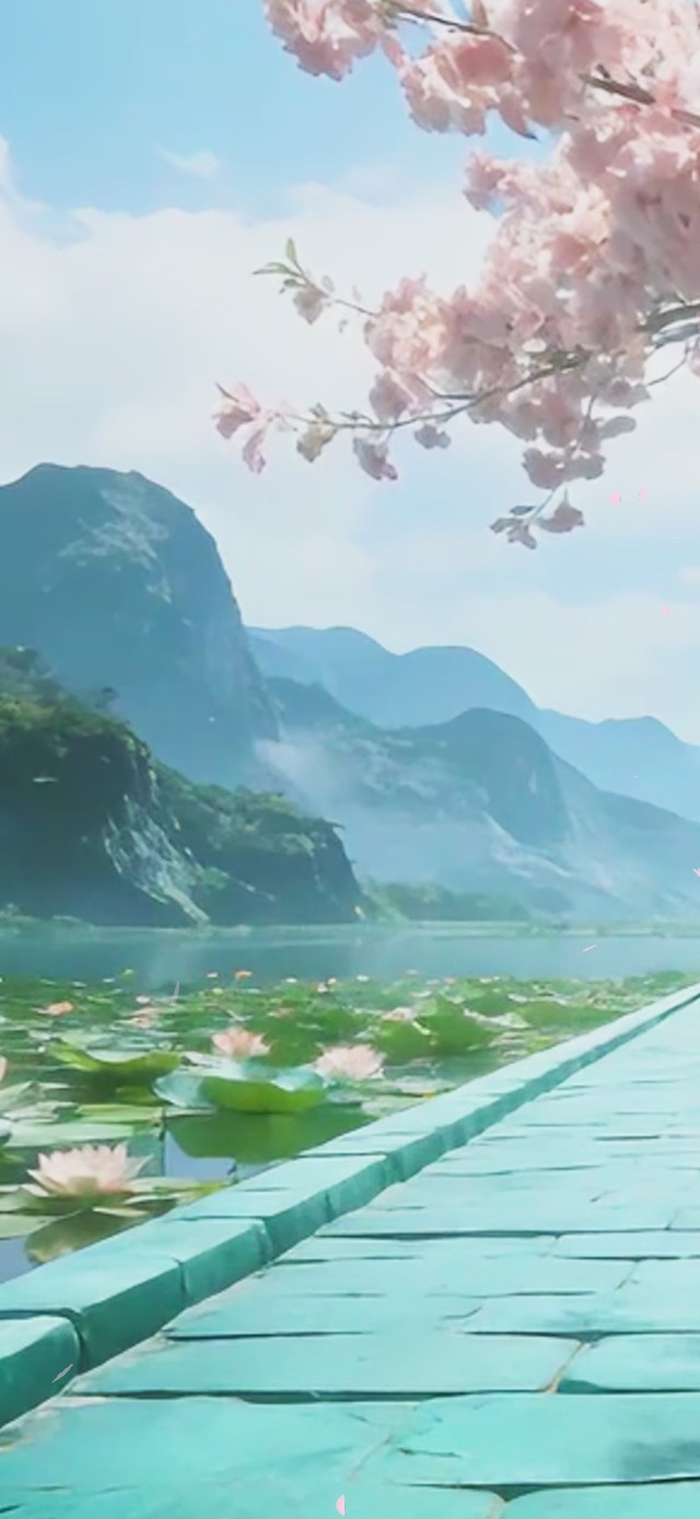 桃花山水
