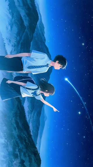 看！流星