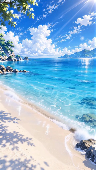 夏季-海边 4k