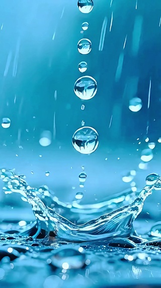 唯美雨水皇冠4K