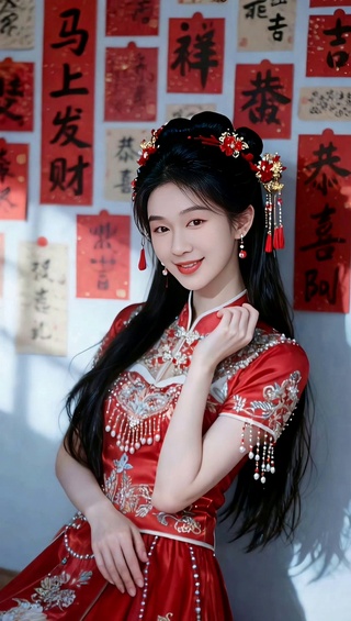 新春喜庆中式新娘