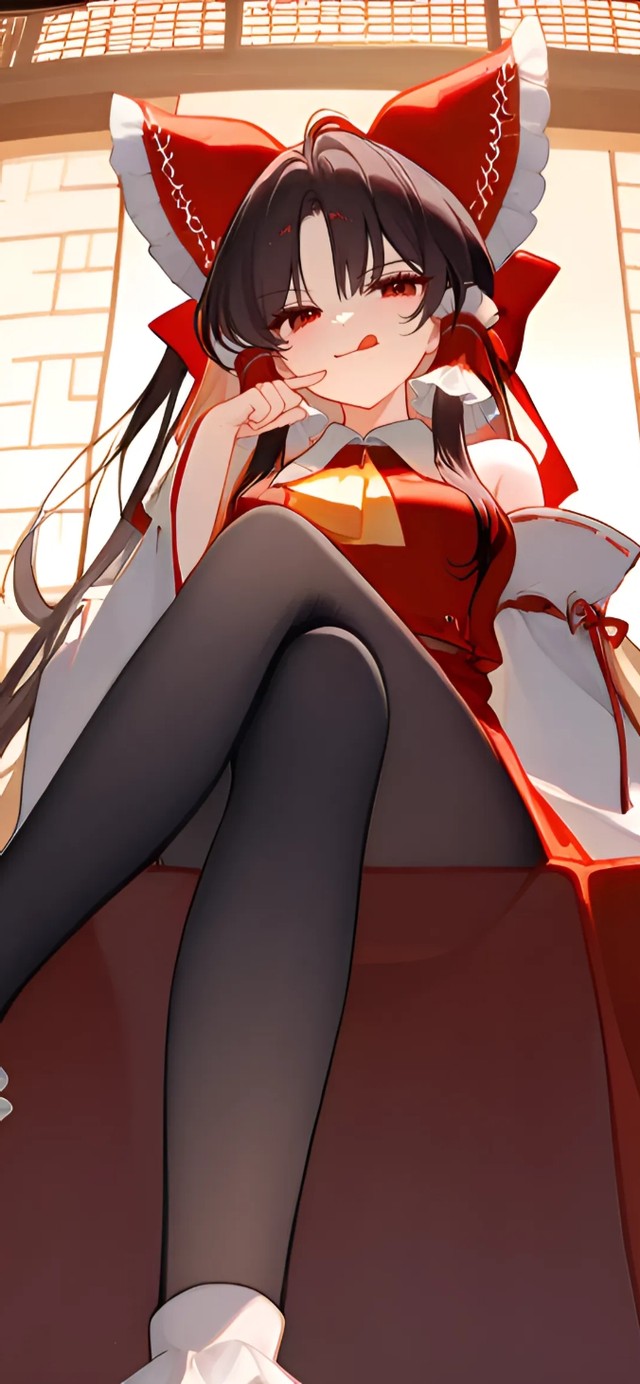 博丽灵梦-黑丝皮鞋